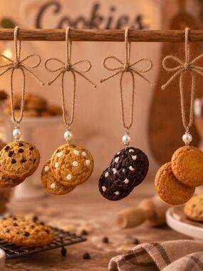 Cookie Ornaments –Chocolate Chip, Sugar, White Chocolate Macadamia, Double Choc